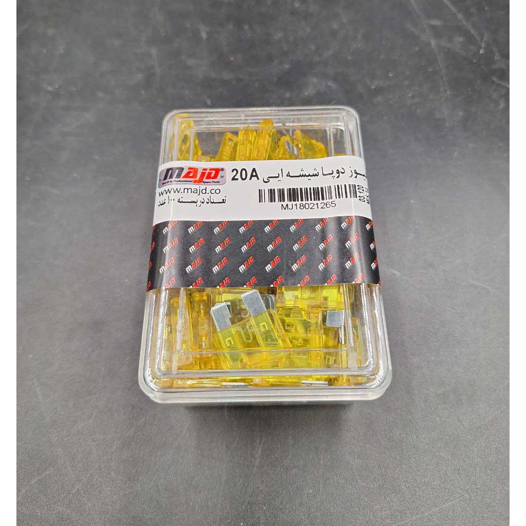 فیوز دوپا شیشه ای 20A